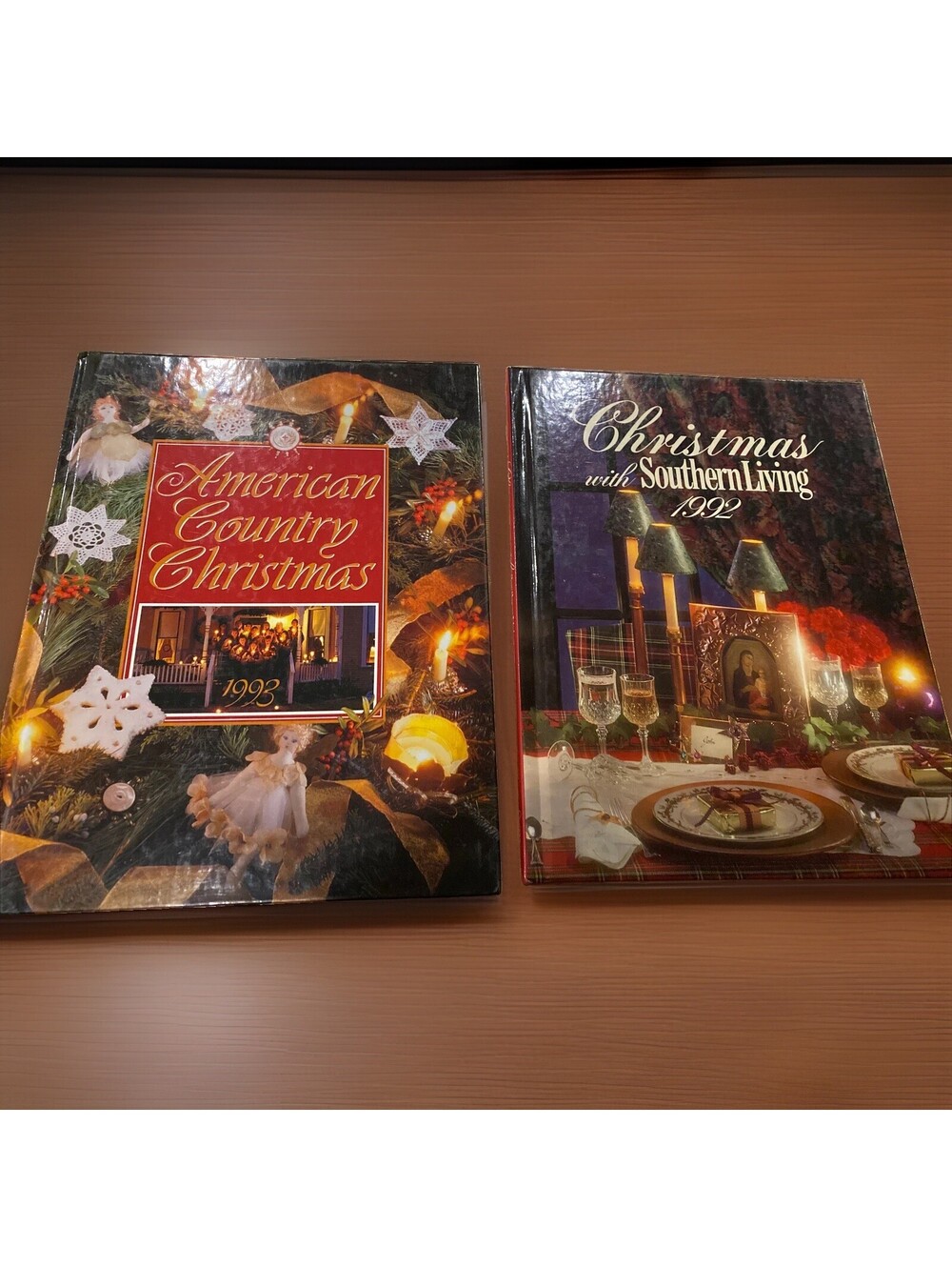 Christmas With Southern Living 92 & American Country Christmas 93 Coffee Table